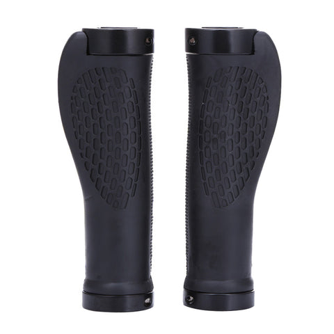 Ergonomic MTB Mountain Bike Bicycle Handlebar Rubber Grips Cycling Lock-On Ends