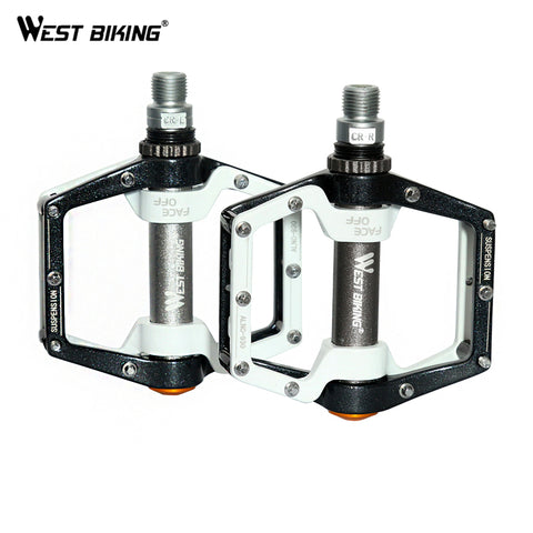 WEST BIKING Cycling Pedals Fixed Gear MTB BMX  9/16" Foot Pegs Outdoor Sports