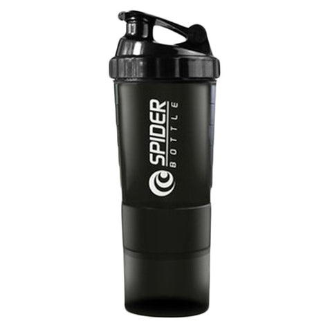 New Spider protein shaker 3 in 1 Sports water bottle 500ml