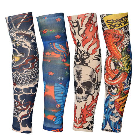 20 Colors  2pcs Cycling Sports Tattoo UV Block Arm Sleeves Armwarmer Cover