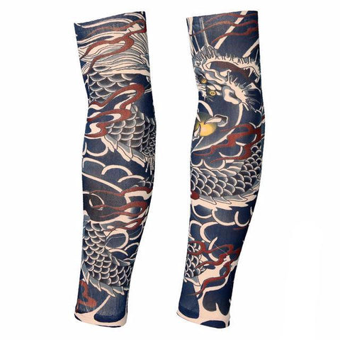 20 Colors  2pcs Cycling Sports Tattoo UV Block Arm Sleeves Armwarmer Cover