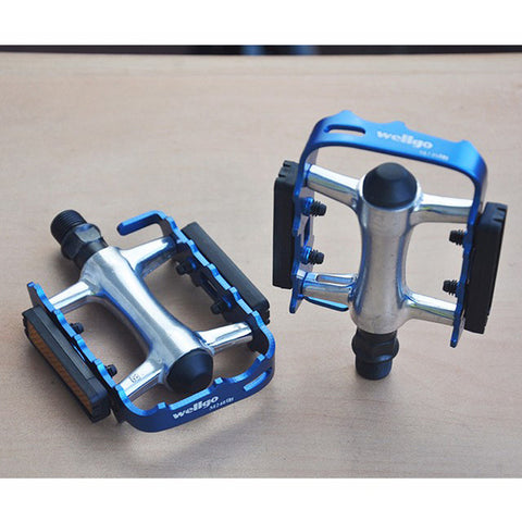 WELLGO M248DU 9/16” Alloy Metal Mountain Bike Bicycle MTB BMX Flat Pedals