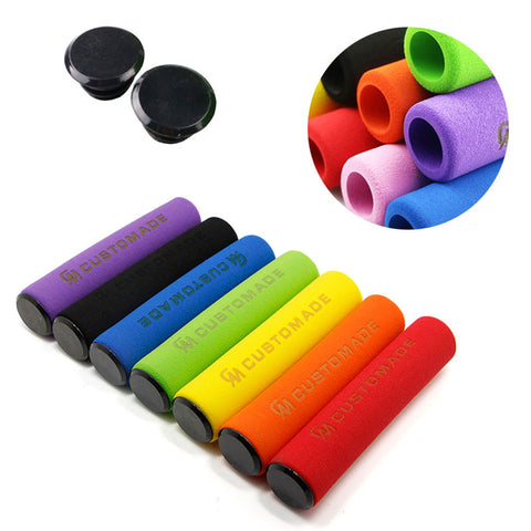 1Pair Soft Foam Sponge Bicycle Handlebar Grips