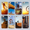 Amazing MTB design transparent clear hard case cover for Apple iPhone