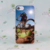 Amazing MTB design transparent clear hard case cover for Apple iPhone