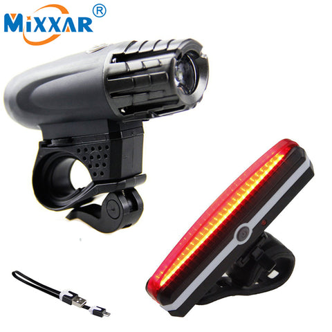 USB Rechargeable Taillight MTB Safety Lamp Built-in Battery Waterproof LED Bike Front/Rear Light Bicycle Headlight