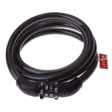 Bicycle Bike Security Steel Wire Alarm Lock Cable Chain Anti-Theft With Password