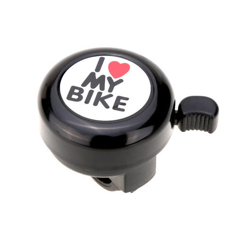 New Safety Bicycle Bell I Love My Bike Printed Clear Sound Cute Bike