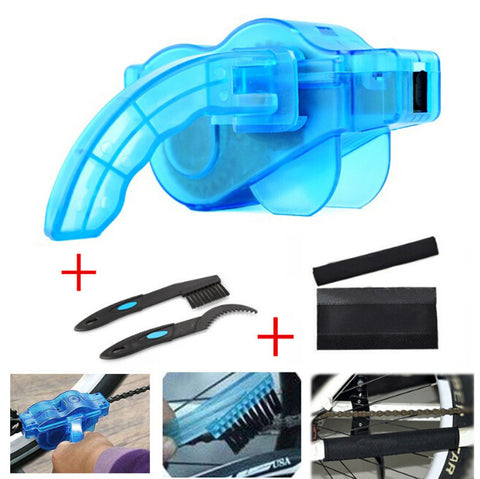 4 PCS / Set Bicycle Washing tool Kits+ Clean Brush+ Chain Protector